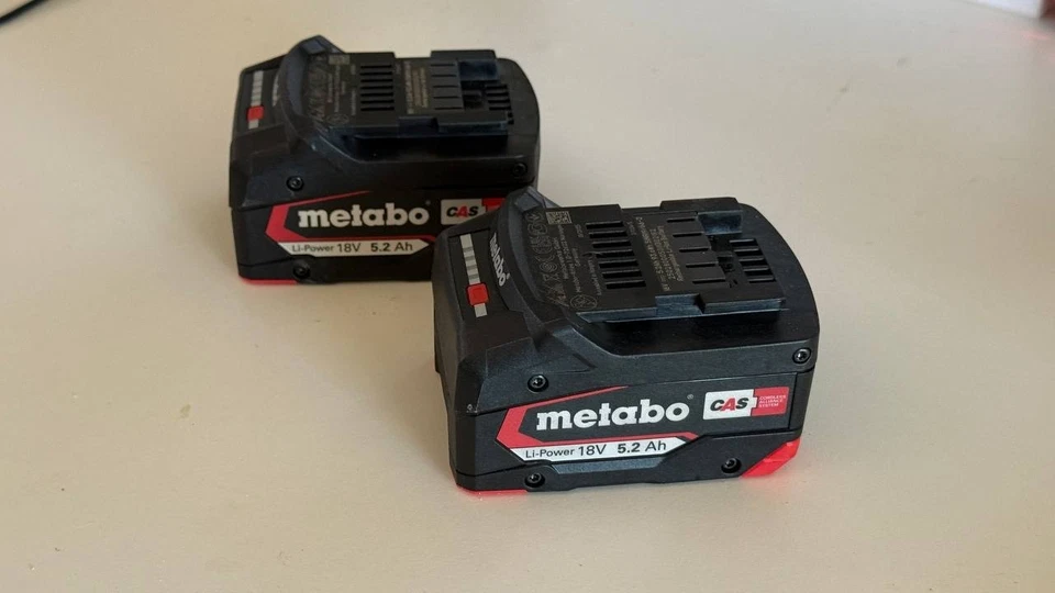 2 x Metabo 18V - 5 2 Ah CAS Li-Power Battery (625028000) NUEVO