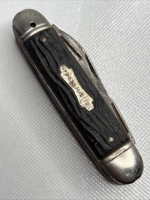 Vintage Colonial USA FOREST MASTER Scout Utility Camp 4-Blade Pocket Knife - Image 1 of 4