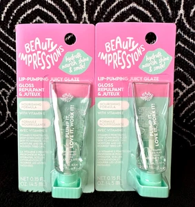 🌺2er Pack UNSERE SCHÖNHEITSEINDRÜCKE LIPPENAUFPOLSTERNDES VITAMIN E LIPPENÖL JUICY GLAZE LIPGLOSS - Bild 1 von 10