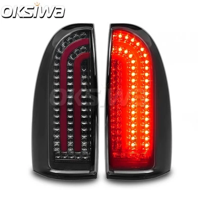 Dynamic Smoked LED Tail Lights for 2005-2015 Toyota Tacoma - Brake, Turn Signals - Image 1 of 4