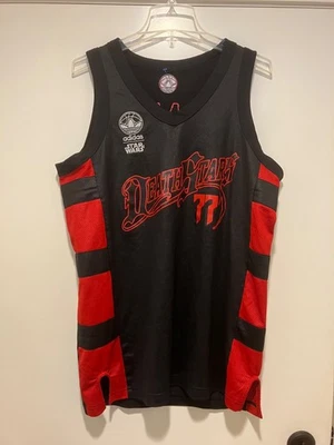 Camiseta de baloncesto limitada Adidas originales Star Wars Darth Vader #77 SM/MED Foto 1 de 4