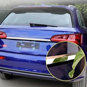New For 2018-20 Audi Q5 Chrome Steel Rear Door Trunk Tail Gate Upper Strip Trim - Picture 1 of 7
