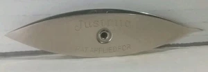 Lanzadera de encaje/encaje vintage “Justrite” 3 1/2” plata trabajo a punta de aguja - Imagen 1 de 1