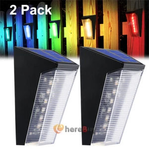 2 Solar LED Deck Light Path Garden Patio Pathway Stairs Steps Fence Lamp Outdoor - Picture 1 of 46