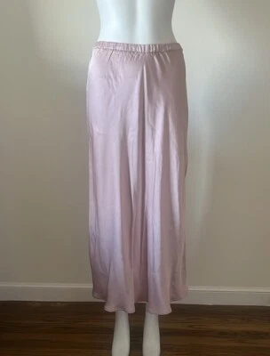 Молодая сказочная и сломанная фелисити атласная юбка миди с боковым разрезом пыльная роза s - Изображение 1 из 4