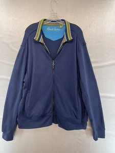 Herren Robert Graham Sweatshirt mit Reißverschluss Gr. XL, blau - Bild 1 von 12