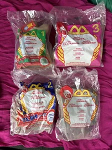 McDonalds Kid Meal Toys 4 Different Disney Dinosaur Movie Hand Puppets Rubber - Picture 1 of 2