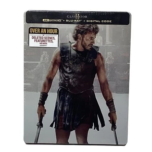 Gladiator II DVD Steel Case Collection 4K-HD Blu Ray Brandneu Hülle Versiegelt - Bild 1 von 2