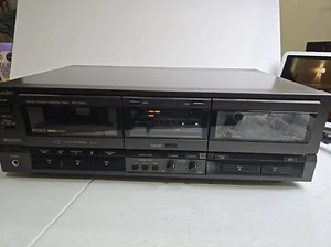 Technics RS-TR155 Auto Reverse Dual Cassette Deck Player Recorder Tested Working - Picture 1 of 9