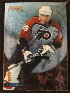 1995 ERIC LINDROS - Bowman's Best NHL Hockey Card #16 / Philadelphia Flyers - Picture 1 of 2