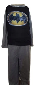 Batman Boys Long Sleeve Gray Pajama Set - Picture 1 of 1