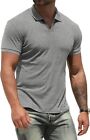 Nitagut Polo Shirts For Men V Neck Slim Fit Short Sleeve Performance Golf Shirt