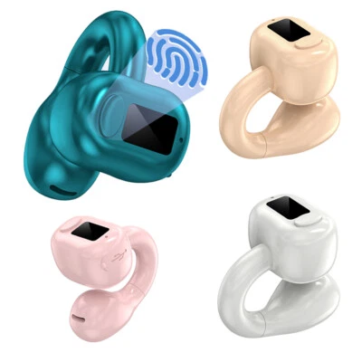 Wireless Bluetooth 5.3 Headphone Sports Mini Headset Ear Hook Business Earbud - Image 1 of 4