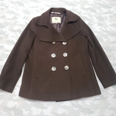 Burberry London пальто женщин средний коричневый шерсти кашемира смесь Peacoat опрятный - Изображение 1 из 4