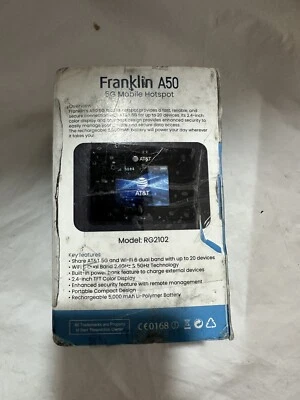 Franklin A50 5G | WiFi 6 | Pantalla de 2,4" | 5000 mAh | Punto de acceso AT&T PREPAGADO Foto 1 de 4