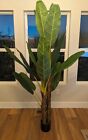 VIAGDO Artificial Banana Tree 6ft Tall 22 Large Leaves Triple Stalk Faux Banana