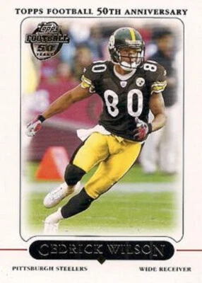 2005 Topps 50th Anniversary #110 Cedrick Wilson Pittsburgh Steelers - Image 1 of 2