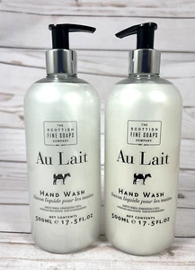 Au Lait Hand Wash The Scottish Fine Soaps Liquid Pump 17.5oz (2 Pack) - Picture 1 of 5