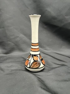 Vintage 6" Pohaku Klin Hawaii Hand Painted Tiki Ceramic Hawaiian Bud Vase Signed - Picture 1 of 6