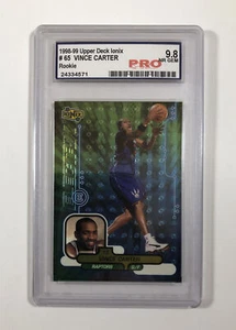 1998-99 Upper Deck Ionix Vince Carter Rookie Card RC - Raptors- PRO 9.8 NEAR GEM - Picture 1 of 6