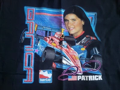 NUEVO CON ETIQUETAS Danica Patrick Hombre Grande Negro Gráfico Camiseta de la Era Indy Racing Foto 1 de 4
