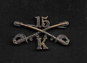 1910 U. S. Army 15th Cavalry K Troop Hat Pin