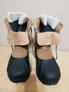 Totes Hombres Cuero Preciso Impermeable Aislado Invierno Pato Botas 11m, Tostado - Imagen 1 de 5