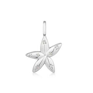 Ania Haie Silver Sparkle Flower Charm Pendant - Picture 1 of 1
