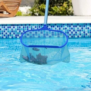 Pool Leaf Skimmer Surface Net Plastic Handle Swimming Pool Spa Hot Tub w/ Magnet - Picture 1 of 5