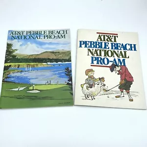 Lot Of 2 AT&T Pebble Beach National Pro-Am Golf Programs From 1986 And 1988 - Picture 1 of 13