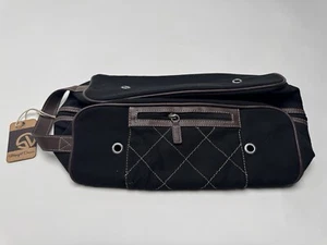 Bolsa de zapatos de lona StrightDown clavos de golf negra marrón TOTALMENTE NUEVA (82012) - Imagen 1 de 4