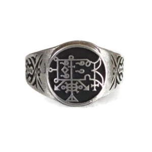 #53 Camio Ring From The Lesser Key of Solomon Goetia 72 Demons + Addon pendant - Picture 1 of 10