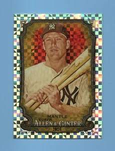 2024 Topps Allen & Ginter Chrome X-fractor #142 Mickey Mantle HOF **Case Hit** - Picture 1 of 2