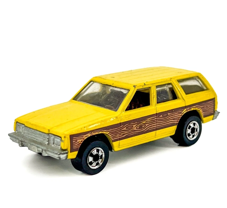 Hot Wheels Blackwall Aries Station Wagon Yellow K-Car, Diecast Hong Kong, 1981 - Image 1 of 4