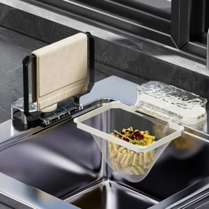 Schermo Filtro Lavello Cucina Plastica Multifunzione Rete di Scarico Salvaspazio; - Foto 1 di 10