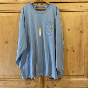 Carhartt Men's 105584 Loose Fit Heavyweight Long-Sleeve Pocket Logo Graphic XXL - Picture 1 of 5