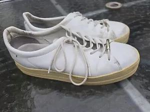 DOF Italian White Sneakers - Size 39 - Picture 1 of 7