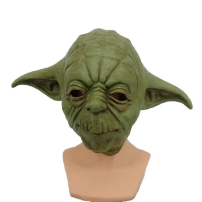 Cosplay The Mandalorian Master Yoda Mask Star Wars Fancy Dress Mask Props Latex - Image 1 of 4