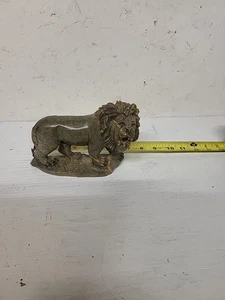 African Lion Original Shona Sculpture. Verdite African Jade Hand Made - Picture 1 of 9