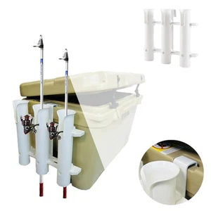 Fishing Rod Holder Bracket, Wall Mounted Fishing Pole Holder, 4 Pole Tube Att... - Picture 1 of 6