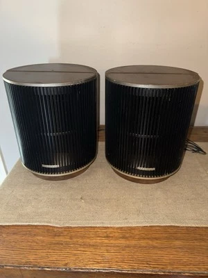 Vintage PAIR PANASONIC SB-84 BARREL Round SPEAKERS MID CENTURY MODERN Made Japan - Image 1 of 4