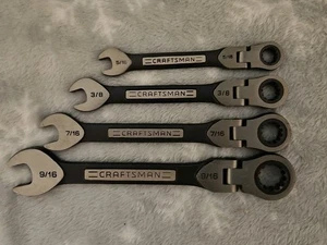 Jeu de 4 clés à cliquet Craftsman Flexhead 5/16, 3/8, 7/16, 9/16 - Photo 1/4
