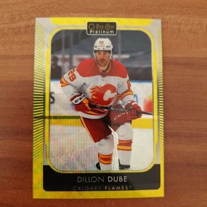 2021-22 O-Pee-Chee Platinum Neon Yellow Surge #105 Dillon Dube - Bild 1 von 1
