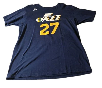 Utah Jazz #27 Rudy Gobert adidas GO-TO TEE T-shirt Mens XL NBA Navy Blue - Image 1 of 4