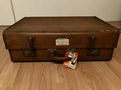 Vintage Suitcase, 1960s, Faux Leather - Image 1 of 4
