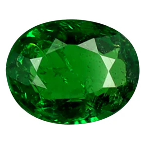 0.53 ct Good-looking Oval Cut (6 x 5 mm) Un-Heated Green Tsavorite Garnet - Picture 1 of 1