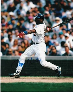 DAVE CLARK  CHICAGO CUBS   ACTION SIGNED 8x10 - Picture 1 of 1