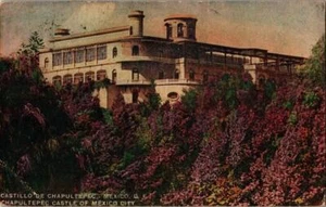 Chapultepec Castle Mexiko-Stadt (Castillo De Chapultepec) Vintage Postkarte - Bild 1 von 1