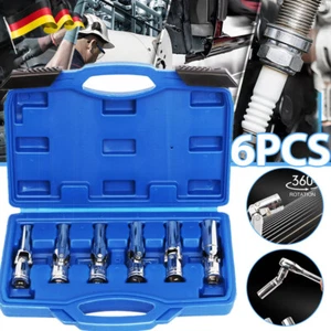 6Stk Glühkerzen Nuss Gelenk Steckschlüssel 8-9-10-12-14-16mm 3/8" Antrieb DE - Bild 1 von 9