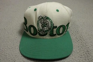 Adidas Boston Celtics Hat Cap Men's Snapback White Green* - Picture 1 of 10